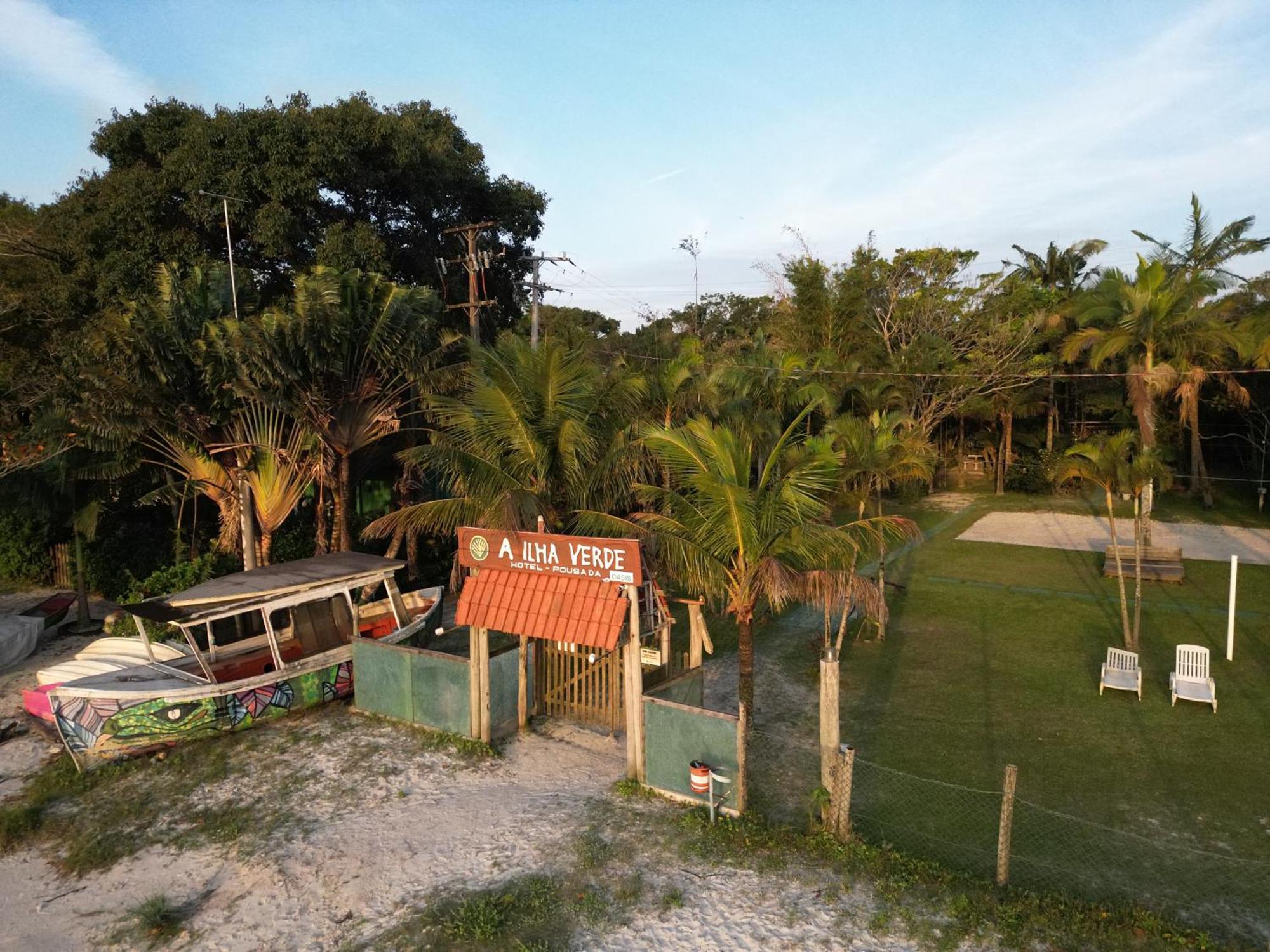 A Ilha Verde Hotel Pousada Na Praia Ilha do Mel Exterior foto